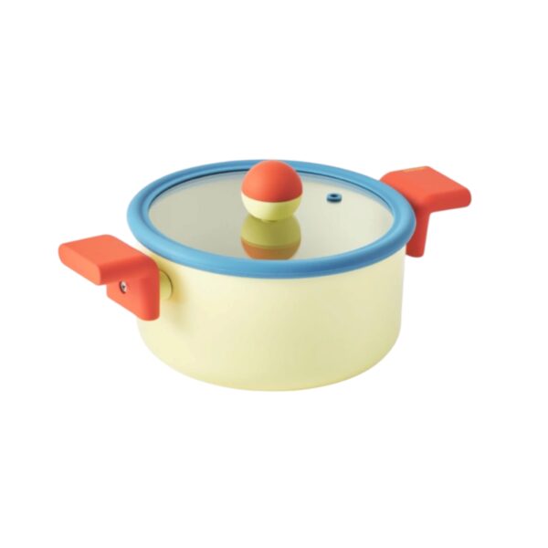Danish Ceramic Cookware 18 cm with glass lid
