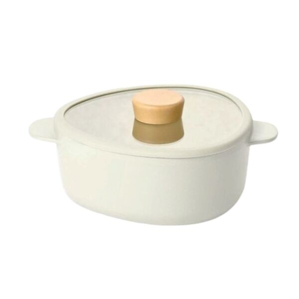 Fika Apex Pot Beige cast aluminum 20cm with glass lid (Copy)