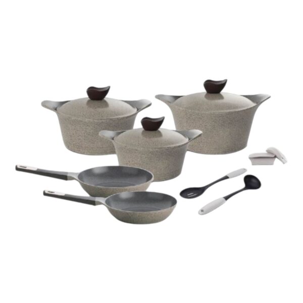 Neoflam Granite Aeni Warm Marble Cookware Set 10 Pieces