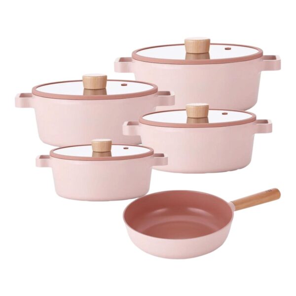 Neoflam  Aluminium Fika  Mini Peach Cookware Set 11 Pieces