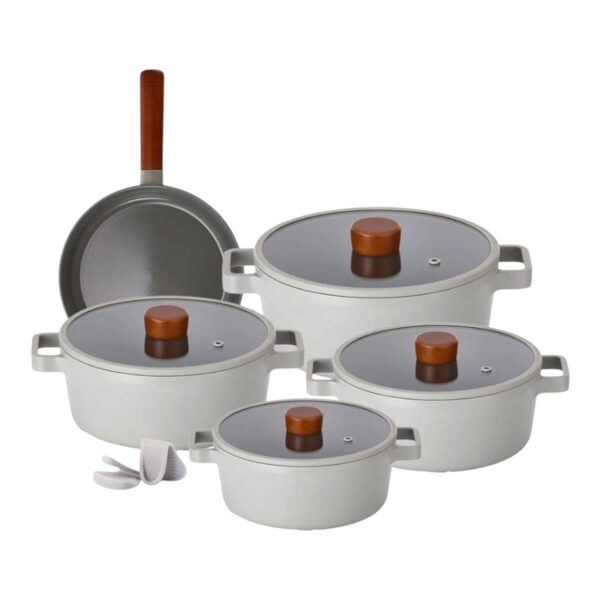 Neoflam  Aluminium Fika Midnight Green Cookware Set 11 Pieces